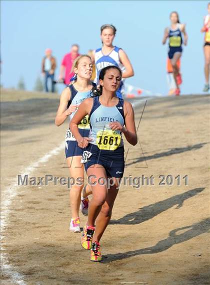 Thumbnail 3 in CIF State Cross Country Championships (Girls Division V) photogallery.