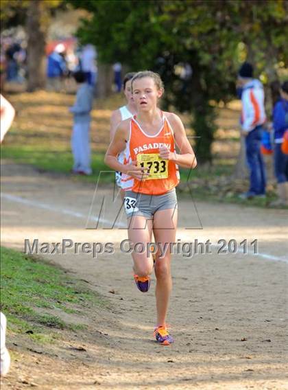 Thumbnail 1 in CIF State Cross Country Championships (Girls Division V) photogallery.