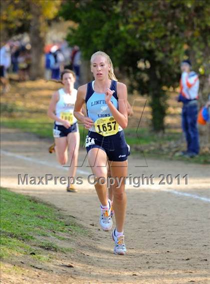 Thumbnail 3 in CIF State Cross Country Championships (Girls Division V) photogallery.