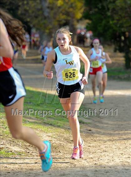 Thumbnail 3 in CIF State Cross Country Championships (Girls Division V) photogallery.