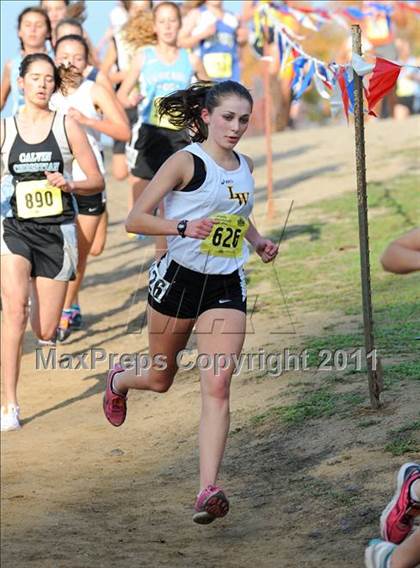 Thumbnail 3 in CIF State Cross Country Championships (Girls Division V) photogallery.