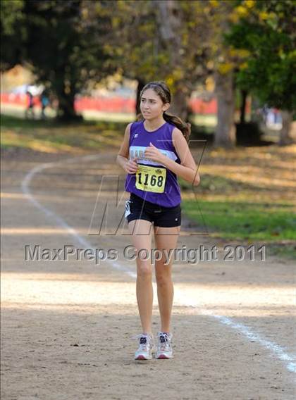 Thumbnail 2 in CIF State Cross Country Championships (Girls Division V) photogallery.