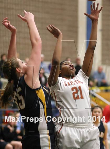Thumbnail 1 in Capital Prep vs. Ledyard (CIAC Class L Semifinal) photogallery.