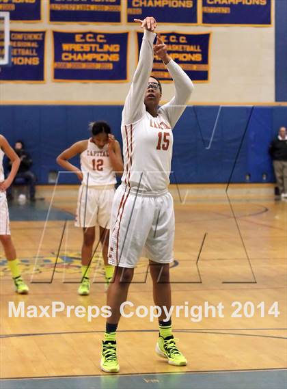 Thumbnail 2 in Capital Prep vs. Ledyard (CIAC Class L Semifinal) photogallery.