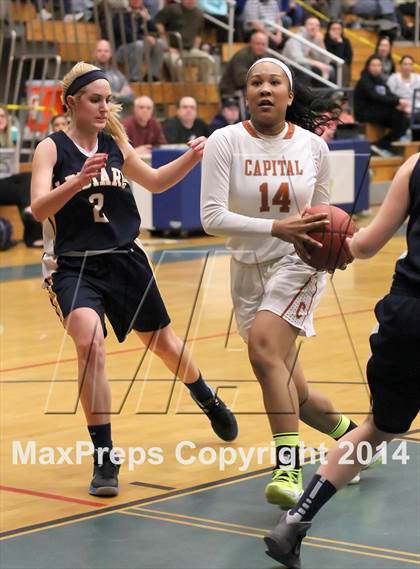 Thumbnail 3 in Capital Prep vs. Ledyard (CIAC Class L Semifinal) photogallery.
