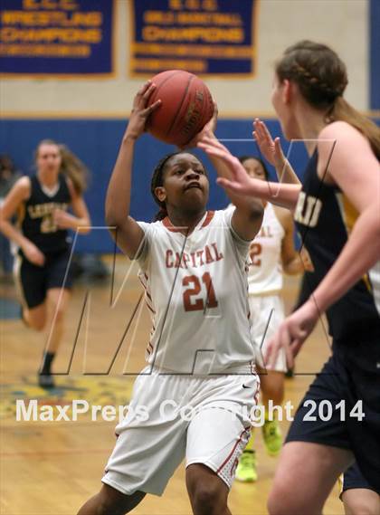 Thumbnail 1 in Capital Prep vs. Ledyard (CIAC Class L Semifinal) photogallery.