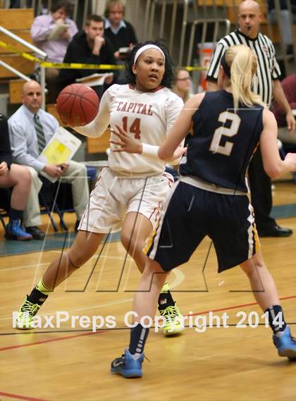 Thumbnail 2 in Capital Prep vs. Ledyard (CIAC Class L Semifinal) photogallery.