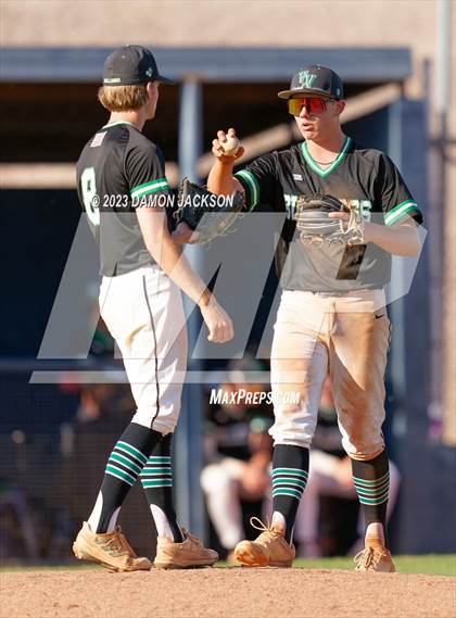 Thumbnail 2 in Boulder City vs Virgin Valley (NIAA 3A Southern Winners Semifinal) photogallery.