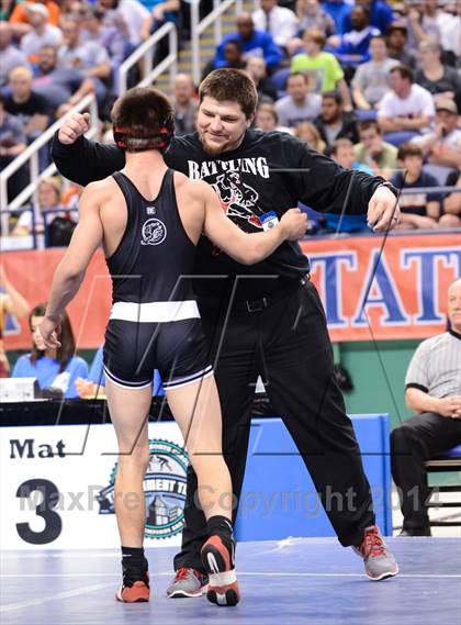 Thumbnail 1 in NCHSAA 3A Wrestling Championships photogallery.