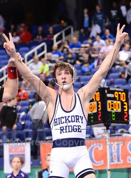 Thumbnail 2 in NCHSAA 3A Wrestling Championships photogallery.