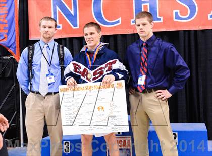 Thumbnail 3 in NCHSAA 3A Wrestling Championships photogallery.