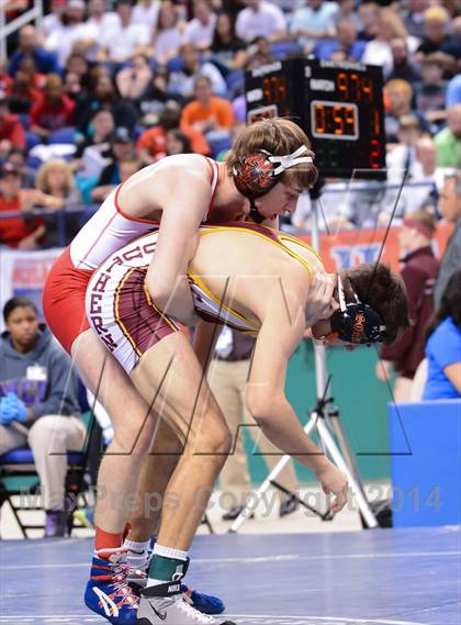 Thumbnail 2 in NCHSAA 3A Wrestling Championships photogallery.