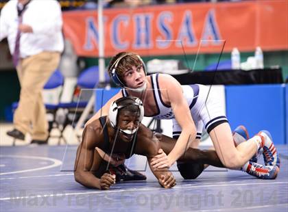 Thumbnail 1 in NCHSAA 3A Wrestling Championships photogallery.