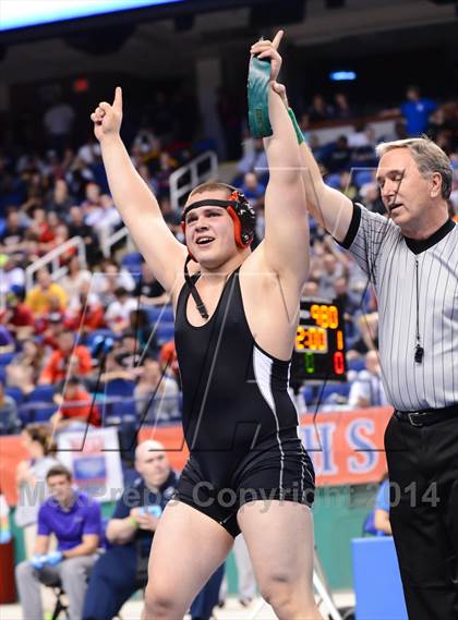 Thumbnail 1 in NCHSAA 3A Wrestling Championships photogallery.