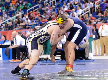 Thumbnail 3 in NCHSAA 3A Wrestling Championships photogallery.