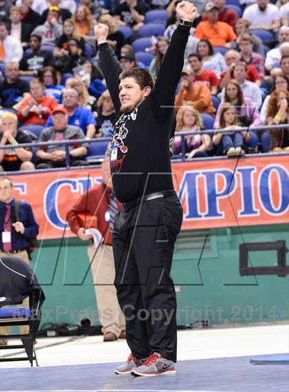 Thumbnail 3 in NCHSAA 3A Wrestling Championships photogallery.