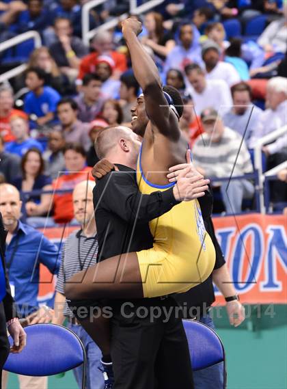 Thumbnail 3 in NCHSAA 3A Wrestling Championships photogallery.