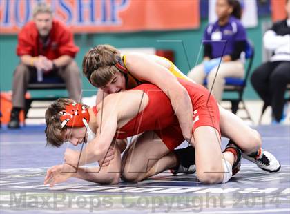 Thumbnail 3 in NCHSAA 3A Wrestling Championships photogallery.