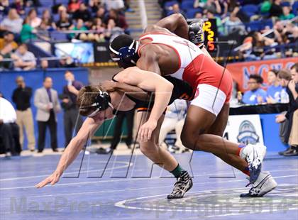 Thumbnail 3 in NCHSAA 3A Wrestling Championships photogallery.