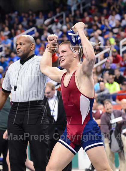 Thumbnail 1 in NCHSAA 3A Wrestling Championships photogallery.
