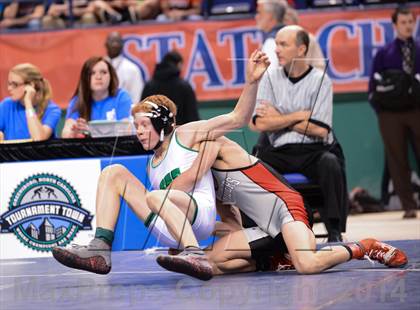 Thumbnail 3 in NCHSAA 3A Wrestling Championships photogallery.