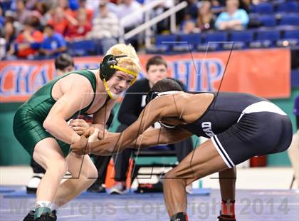 Thumbnail 3 in NCHSAA 3A Wrestling Championships photogallery.