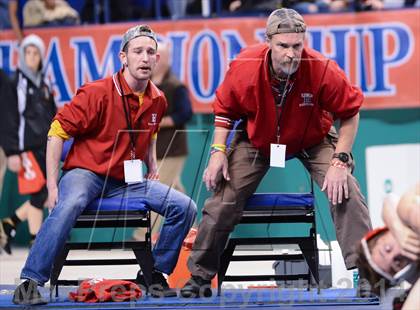 Thumbnail 3 in NCHSAA 3A Wrestling Championships photogallery.
