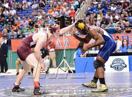 Thumbnail 1 in NCHSAA 3A Wrestling Championships photogallery.