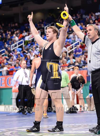 Thumbnail 1 in NCHSAA 3A Wrestling Championships photogallery.