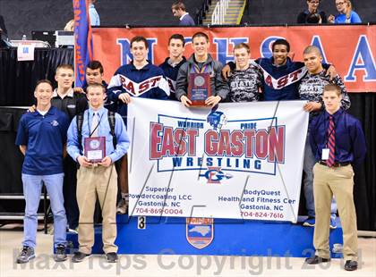 Thumbnail 1 in NCHSAA 3A Wrestling Championships photogallery.