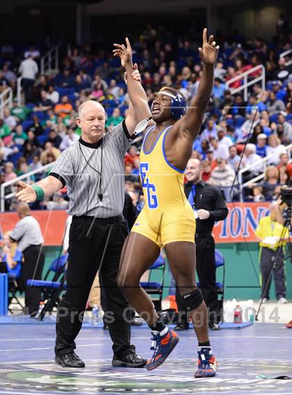Thumbnail 2 in NCHSAA 3A Wrestling Championships photogallery.