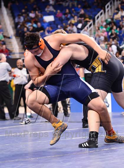 Thumbnail 3 in NCHSAA 3A Wrestling Championships photogallery.
