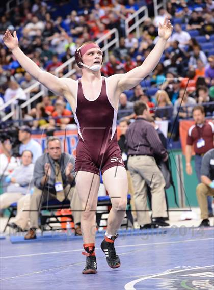 Thumbnail 3 in NCHSAA 3A Wrestling Championships photogallery.