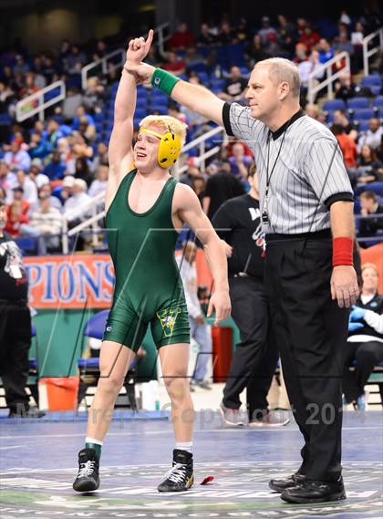 Thumbnail 1 in NCHSAA 3A Wrestling Championships photogallery.