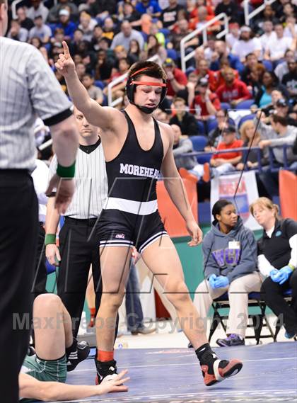 Thumbnail 1 in NCHSAA 3A Wrestling Championships photogallery.