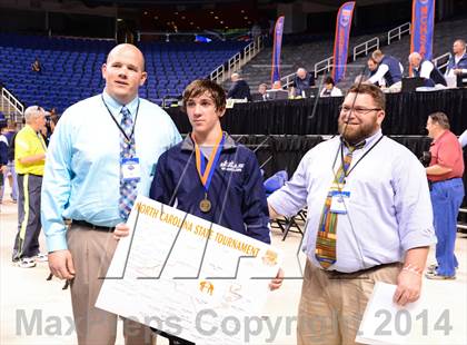 Thumbnail 3 in NCHSAA 3A Wrestling Championships photogallery.