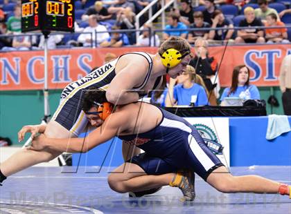 Thumbnail 1 in NCHSAA 3A Wrestling Championships photogallery.