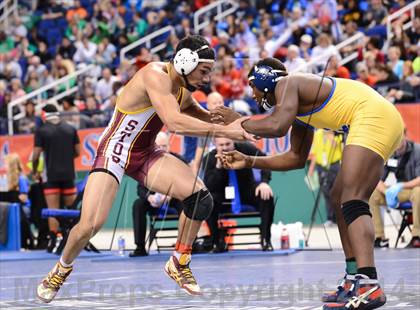 Thumbnail 3 in NCHSAA 3A Wrestling Championships photogallery.