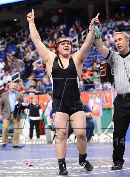 Thumbnail 3 in NCHSAA 3A Wrestling Championships photogallery.