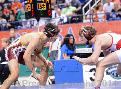 Thumbnail 1 in NCHSAA 3A Wrestling Championships photogallery.