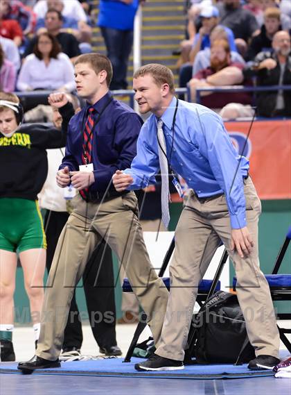 Thumbnail 3 in NCHSAA 3A Wrestling Championships photogallery.