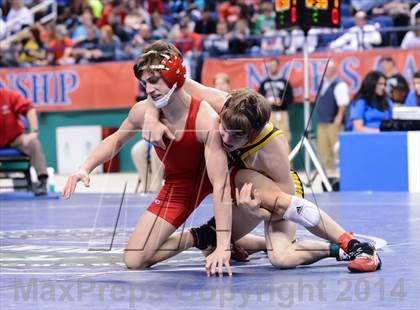 Thumbnail 1 in NCHSAA 3A Wrestling Championships photogallery.