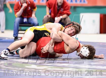 Thumbnail 1 in NCHSAA 3A Wrestling Championships photogallery.