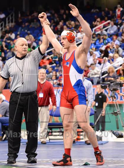 Thumbnail 3 in NCHSAA 3A Wrestling Championships photogallery.