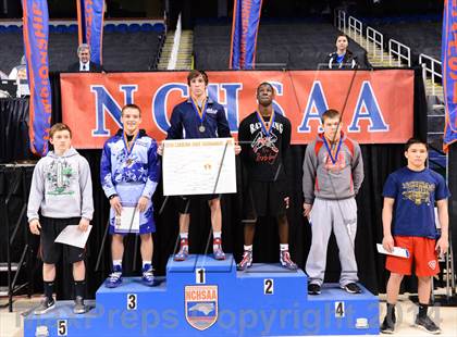 Thumbnail 1 in NCHSAA 3A Wrestling Championships photogallery.