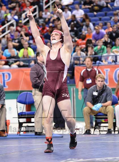 Thumbnail 3 in NCHSAA 3A Wrestling Championships photogallery.