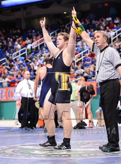 Thumbnail 3 in NCHSAA 3A Wrestling Championships photogallery.