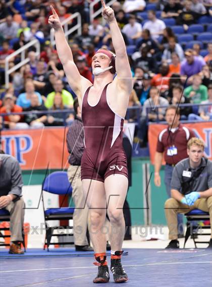 Thumbnail 1 in NCHSAA 3A Wrestling Championships photogallery.