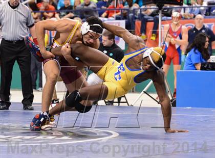 Thumbnail 1 in NCHSAA 3A Wrestling Championships photogallery.
