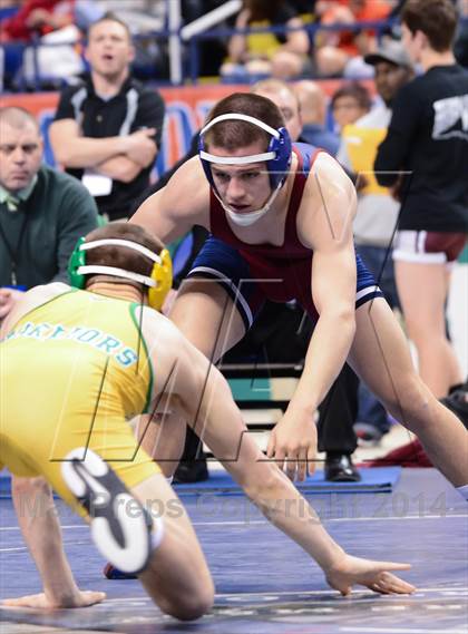 Thumbnail 3 in NCHSAA 3A Wrestling Championships photogallery.